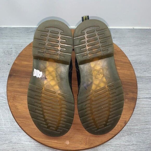 Dr Doc Martens Delaney Youth Size 3 Kids Black Leather Ankle Side Zipper Boots - Picture 9 of 10